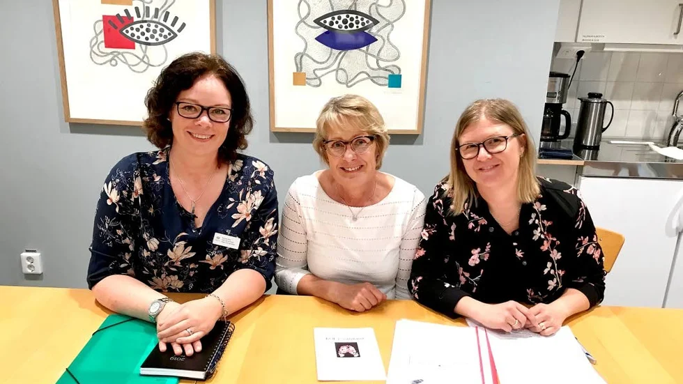 Annelie Ådin,  Marie Landeblad och Jenny Lindqvist, KOL-samordnare i Region Sörmland.