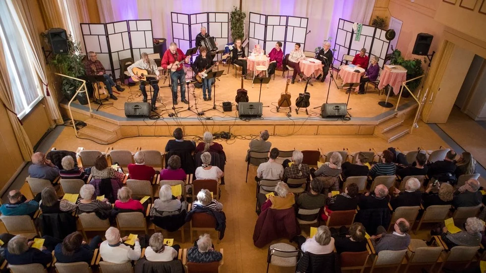 Prins Wilhelms sjömansvisa framfördes i Visans vänners program på 100-årsfesten.