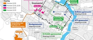 Här är vägarna du ska undvika – och här ser du kortegen bäst