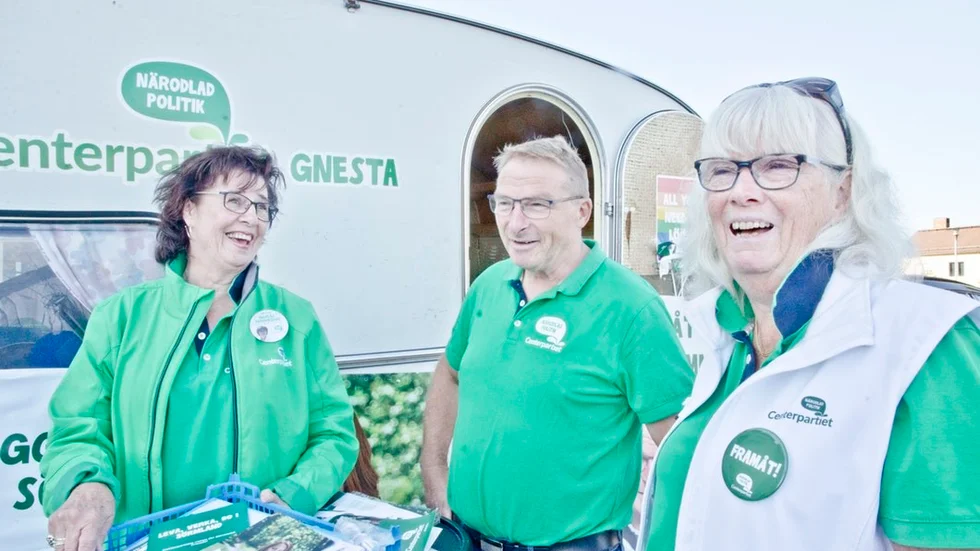 Centerpartisterna Ingalill Fredriksson, Håkan Ekstrand och Lill Björk vill se ett nytt kulturhus i Gnesta.