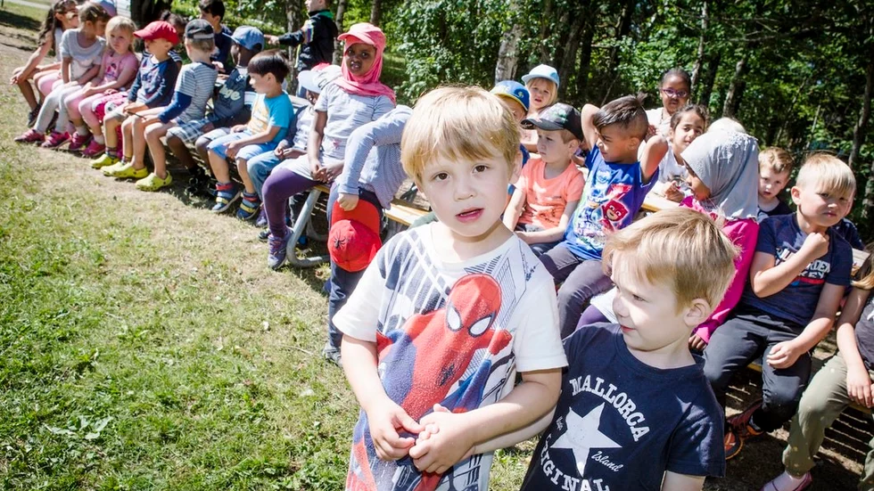 4-årige Nils Hovberg kom med förslaget Karamellen. Hans kompis Liam Mannsbart, 4 år, tyckte också att det var ett bra förslag.