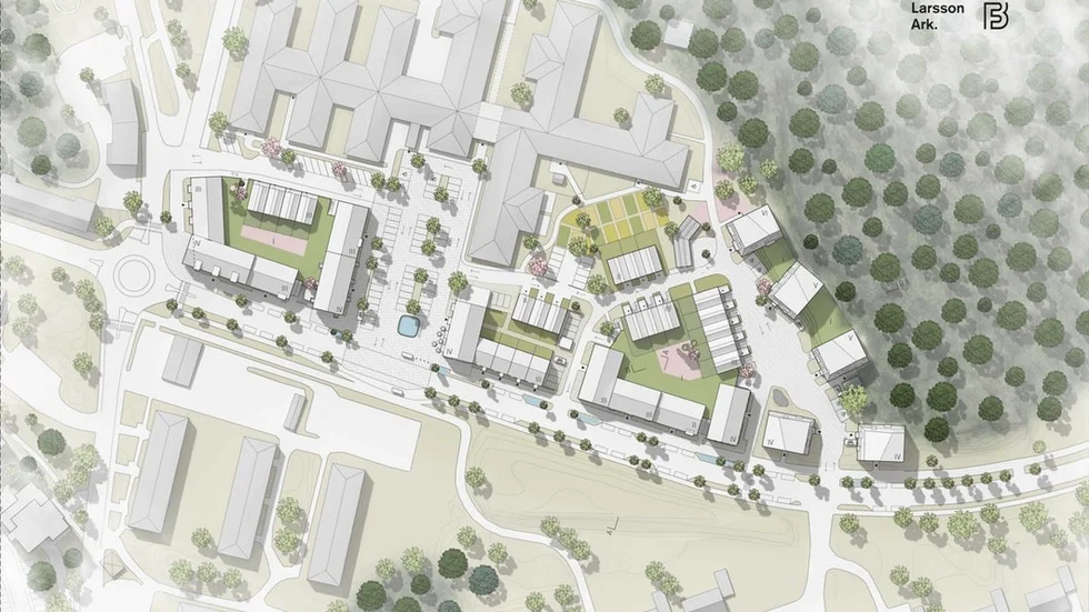 Detaljplanen för bostadsområdet ska nu ut på samråd. KARTA: TROSA KOMMUN