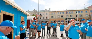 Valstugorna intar Gyllenhjelmstorget