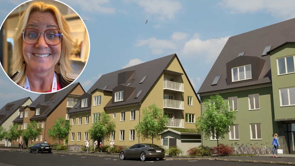 Catarina Tenor, på Riksbyggen, ser mycket fram emot tillkomsten av seniorboendet på Regementsgatan, men lär få vänta ett halvår innan ett nytt besked kommer. Ärendet finns nu hos mark- och miljödomstolen. Tanken var annars att försäljningen skulle ha startat i november.