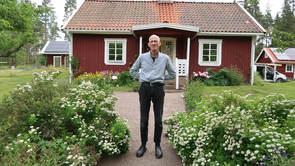 "Jag har konstigt nog inte några gröna fingrar. Det som växer, det växer", säger Christian Holzer.