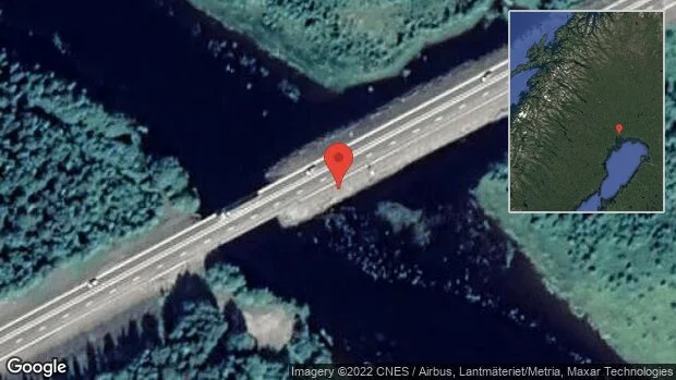 Stopp på E4 på grund av en trafikolycka