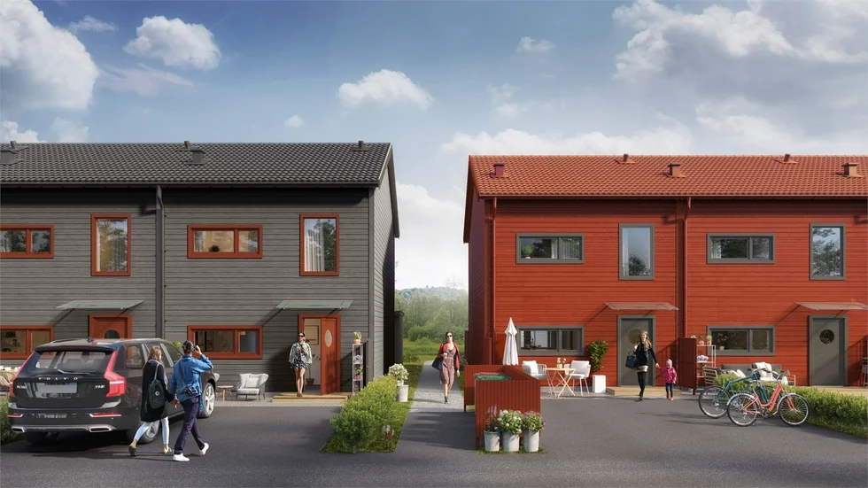 Nu är det klart för start för radhusen på Stubingränd. Efter semestern beräknar Andreas Ask på FB Bostad att själva bygget av husen startar. 