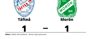 Delad pott när Morön gästade Täfteå