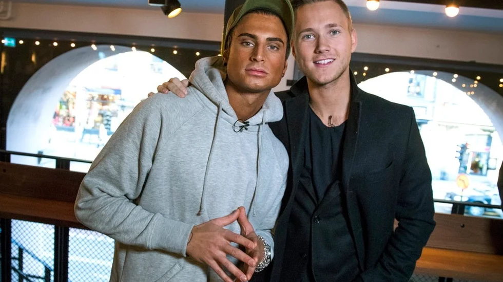 Samir Badran, 26, och Viktor Frisk, 22, är trötta på varandra. Foto: Claudio Bresciani/TT