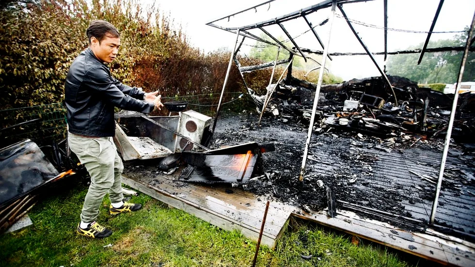 Sjuttonåriga Dawood Alizadeh drog ur mannen ur det brinnande förtältet.