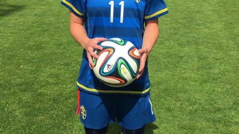 Ebba Sjögren, DFK-spelaren som blev målskytt mot Uppland.