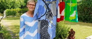 Kerstin Bergquist gör kläder av gamla tyger