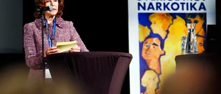 Drottning Silvia satte ner foten mot knarket under konferens i Eskilstuna