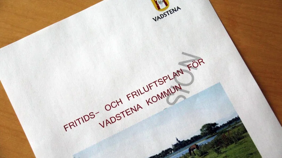 Förslag till fritids- och friluftsplan.