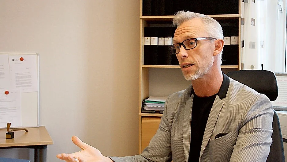 Joakim Jäderstig jobbar vid Polisen i Linköping. Foto: Max Elofsson