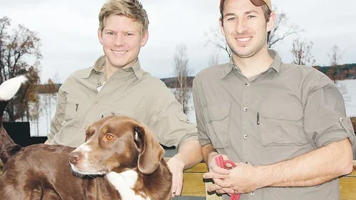 Jonas Hellström och Tom Josefsson är mycket nöjda med läget i Gertrudsvik och kommer att fortsätta utöka med kompletterande verksamheter.