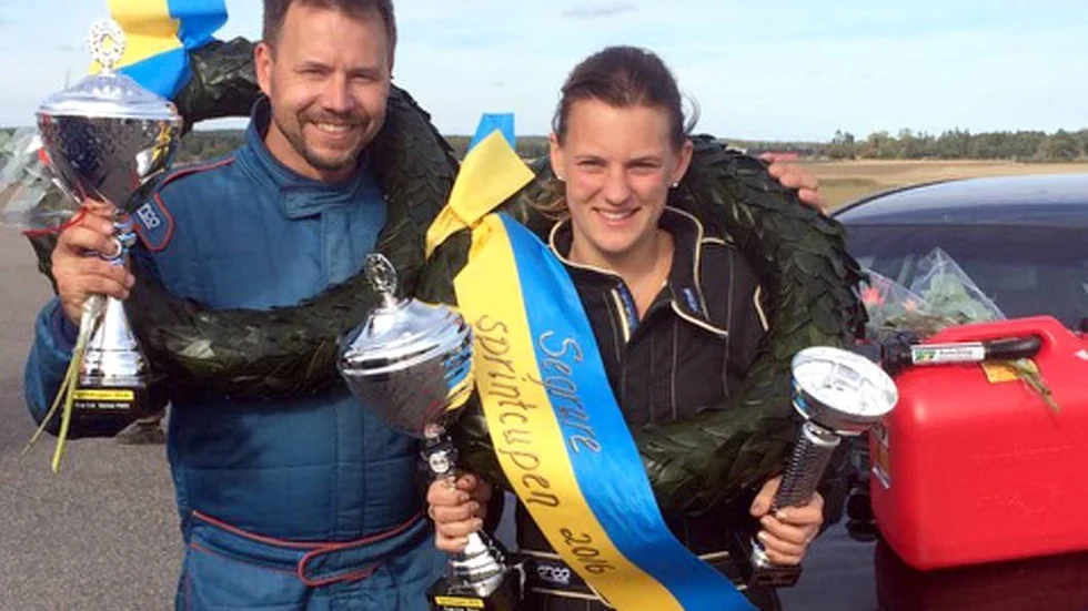 Prisade. Jimmy Rask och Alexandra Damberg gasade bäst och tog hem totalsegern i årets sprintcup.