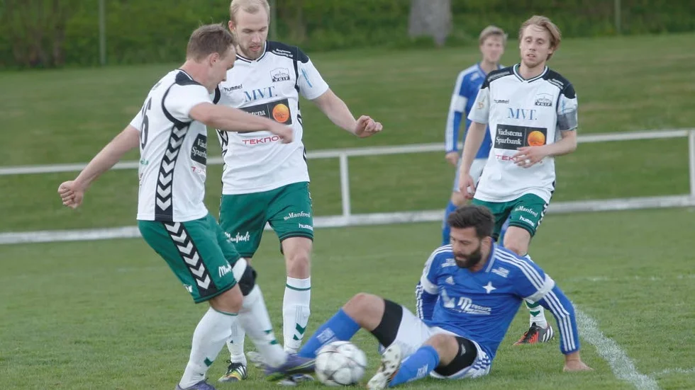 Spräckte. Nollan mot Kisa gjorde Gabi Morad. Bilden från derbyt mot VGIF förra veckan.