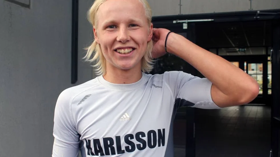 Nöjd. Maif-talangen Simon Karlsson tyckte provspelet med Jönköpings Södra gick bra.