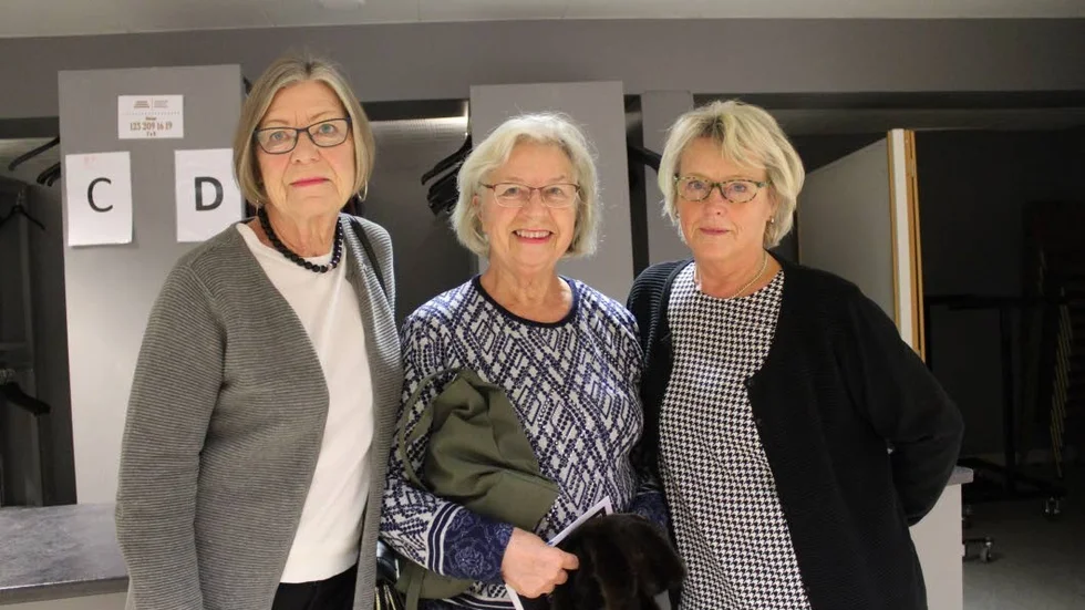 Ulla-Karin Nilsson, Kristina Strömer och Ingrid Runeson var några av söndagens besökare.