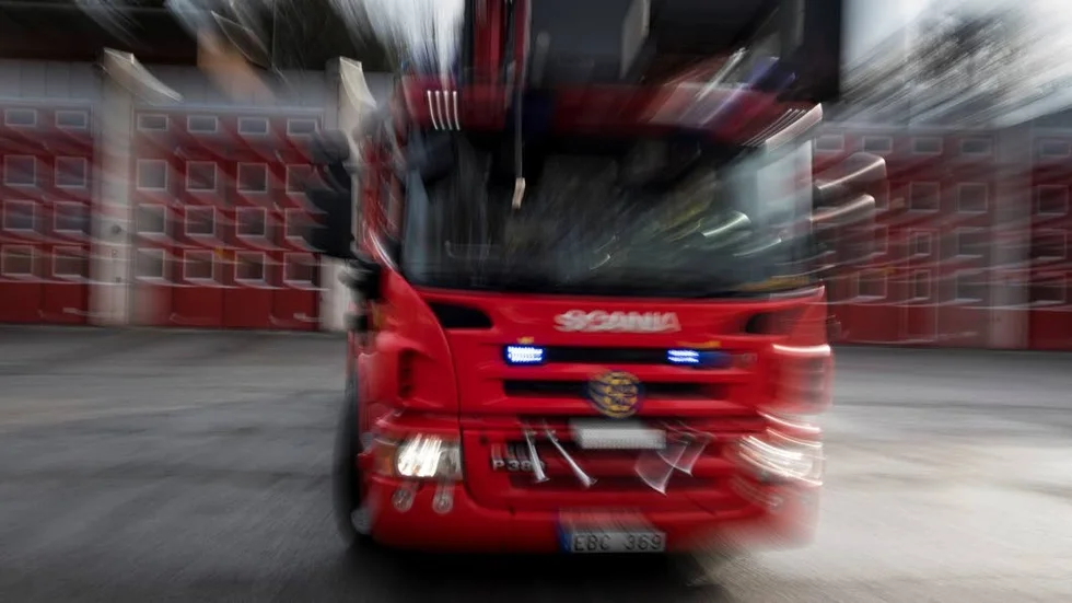 Räddningstjänsten larmades till en bilbrand på valborgsmässoaftonen.