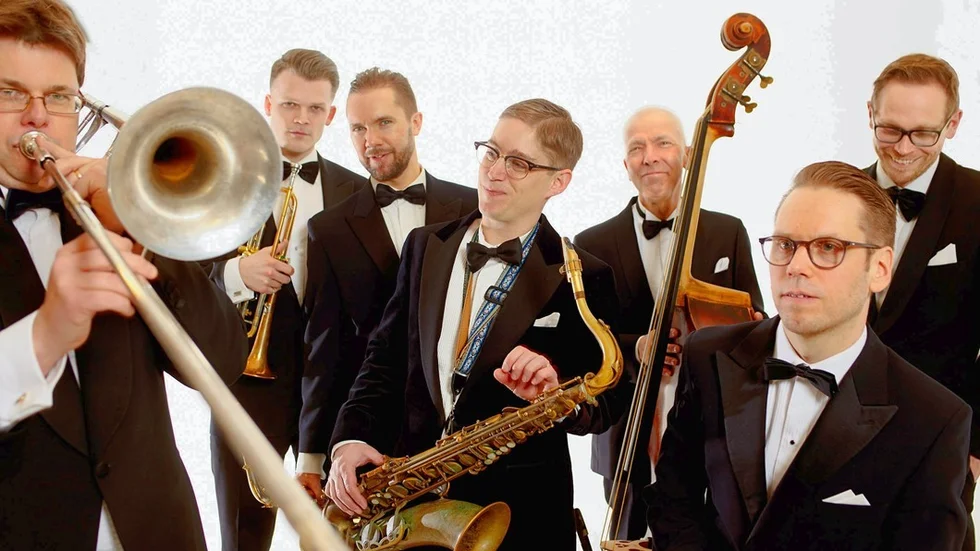 Stockholm Swing All Stars. Foto: Mikael Silkeberg