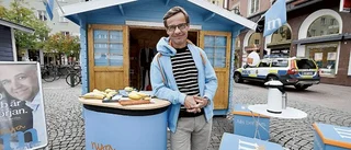Ulf Kristersson besökte valstugan