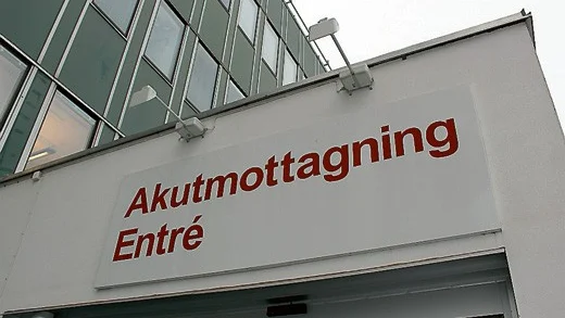 I samband med den plötsliga halkan på måndagen ökade trycket på akutmottagningen.