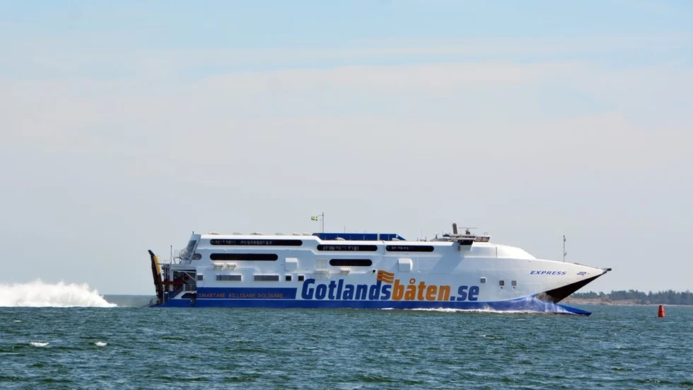 Även om Gotlandsbåten hade högre mål i sikte från början vad gäller passagerarantal, är man idag nöjd över att ha nått upp till 100 000 passagerare. Foto: Anders Sjögren