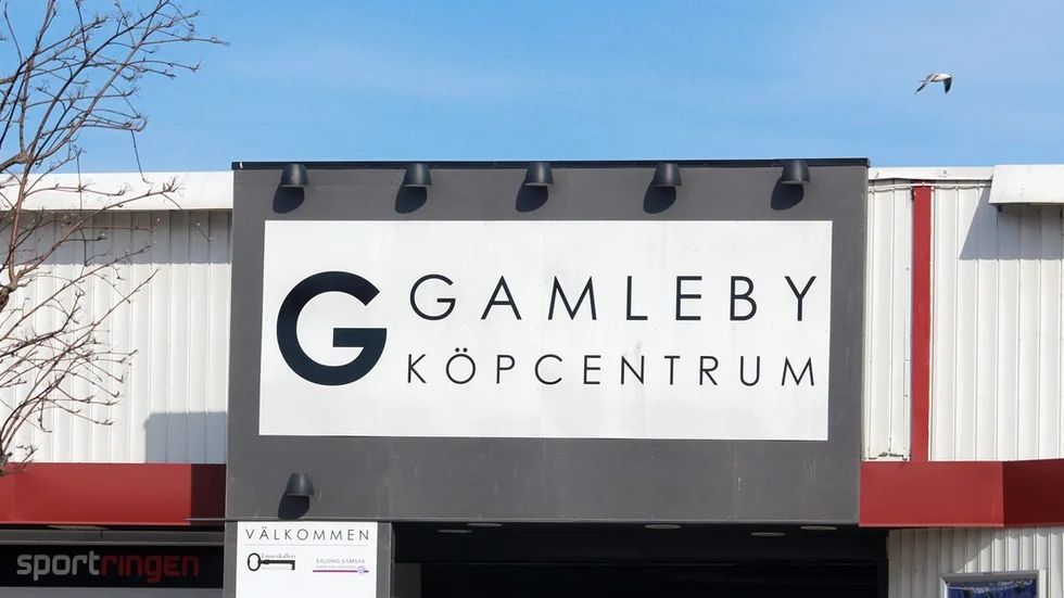 Polisen fick omhänderta en man i Gamleby centrum. Foto: Ellinor Harrysson