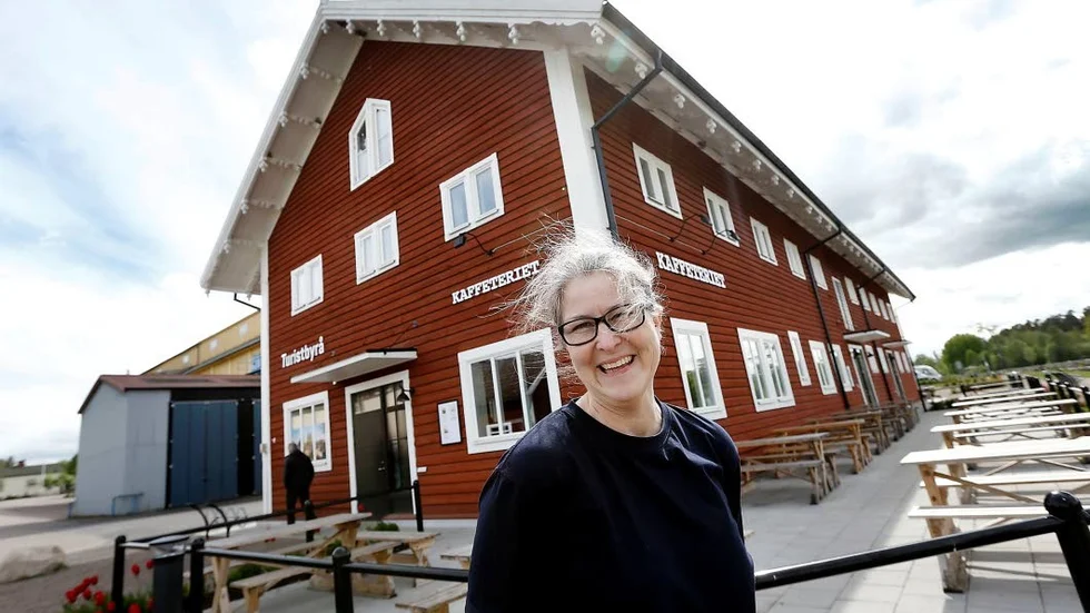 Service i nytappning. Café och turistservice ska Catharina Rodling erbjuda i sommar.