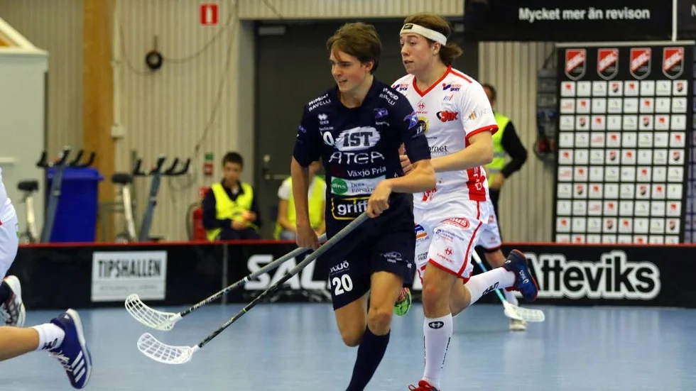 Tidigare lagkamrater. Förra WIBK-spelarna Samuel Algman Folkesson och Gustav Johansson möttes i SSL-match.