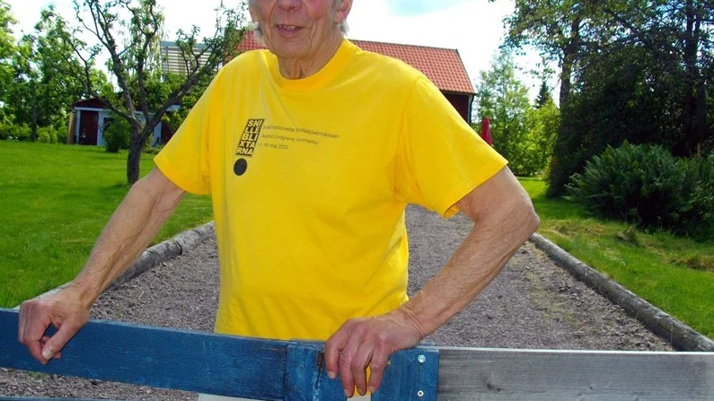 Rune Gunnarsson i Locknevi ger sig inte. Han kan inte få mera antibiotika i Sverige mot sin borrelia. "Bara för att de säger att jag är färdigbehandlad blir jag ju inte frisk." Foto: Rebecca Forsgren Malmström
