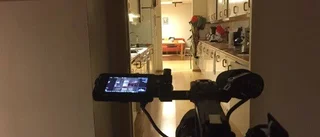 Studentkorridor med i unik film
