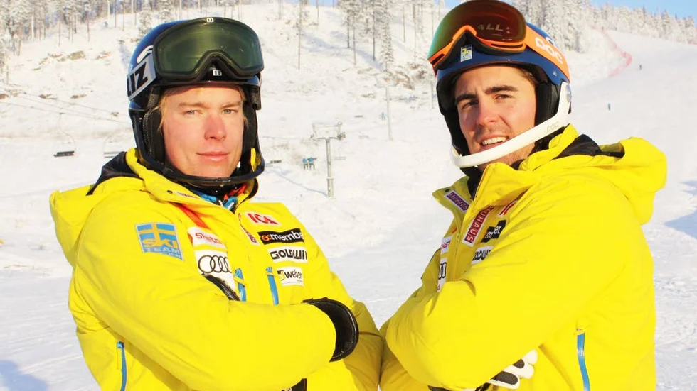 Duon. Kristoffer Jakobsen, Storklintens Alpina, och Gustav Lundbäck, Luleå Alpina, får chansen vid VM.