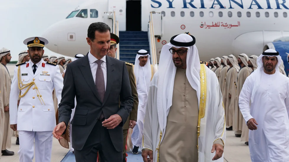 Nya vänner. Syriens Bashar al-Assad och Förenade Arabemiratens president Mohammed bin Zayed Al-Nahyan.