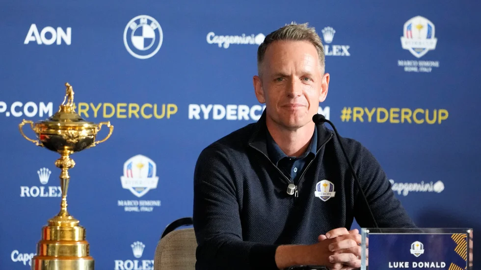 Europas Ryder Cup-kapten Luke Donald. Arkivbild.