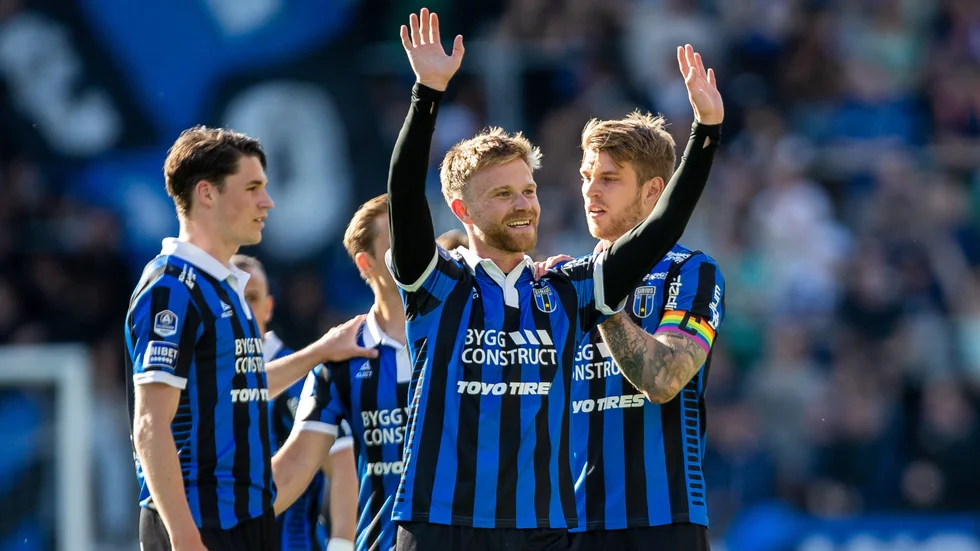Jublet fastnade i halsen igen. Den här gången på Dennis Widgren, som gjorde sitt första allsvenska mål i Sirius och sitt tredje i karriären. Halmstad vände och vann efter det här jublet.