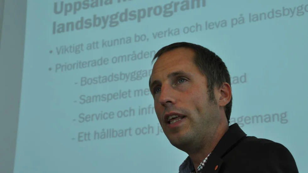 Vill ge livslust till landsbygden. Kommunalrådet Erik Pelling (S) siktar på att Uppsala ska bli landsbygdsbäst.