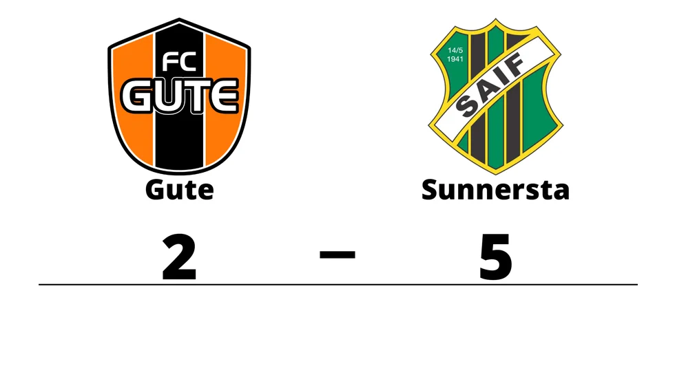 FC Gute förlorade mot Sunnersta AIF