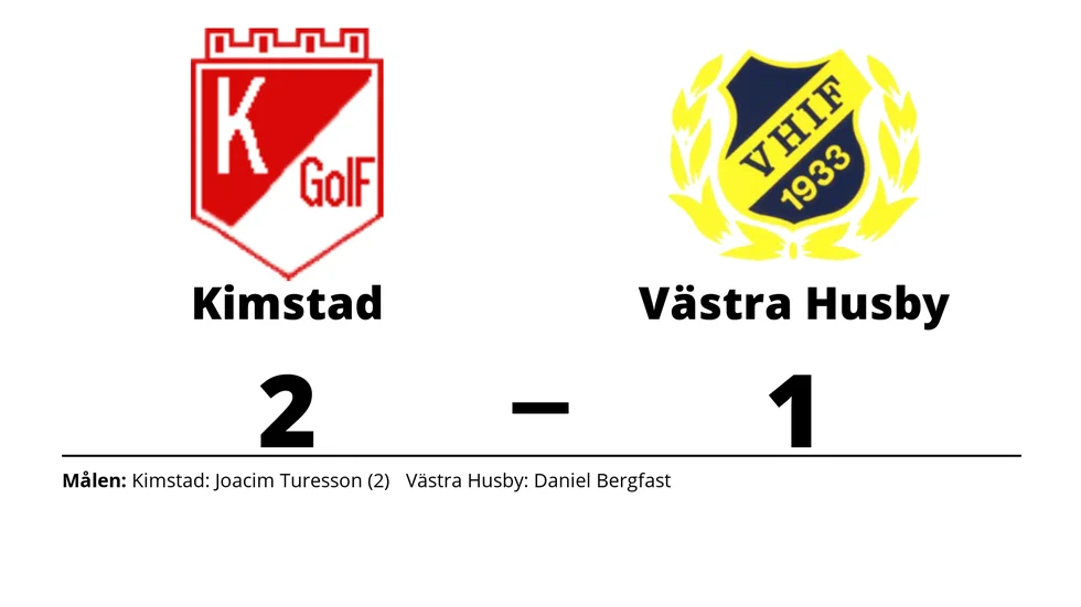 Kimstad GoIF vann mot Västra Husby IF