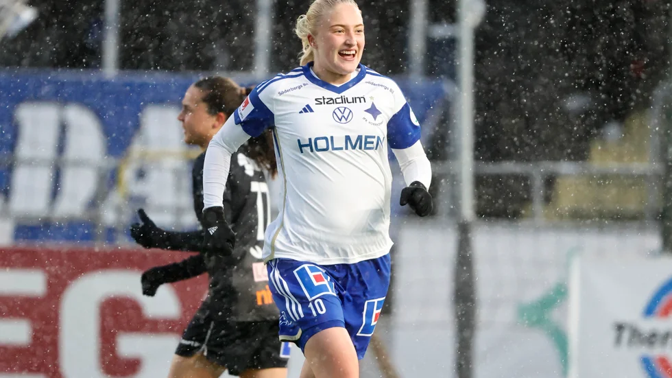 Norrköpings Wilma Leidhammar blev stor matchhjälte mot Djurgården. Arkivbild.