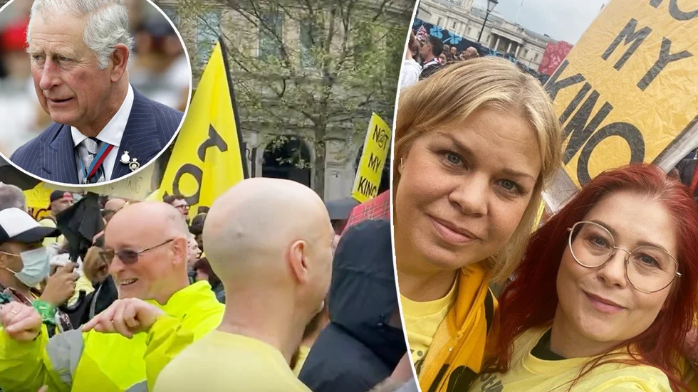 Republikanska föreningens internationella sekreterare och styrelseledamot Maria Backman, från Uppsala, är på plats i London för att demonstrera mot monarkin I samband med kröningen av Charles III.