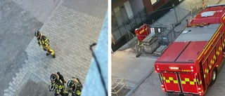 Kolmonoxidlarm från parkeringsgarage i city