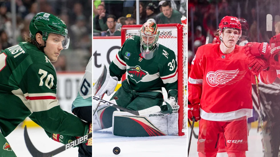 Oskar Sundqvist, Filip Gustavsson och Jonatan Berggren kan spela i Globen i november. 