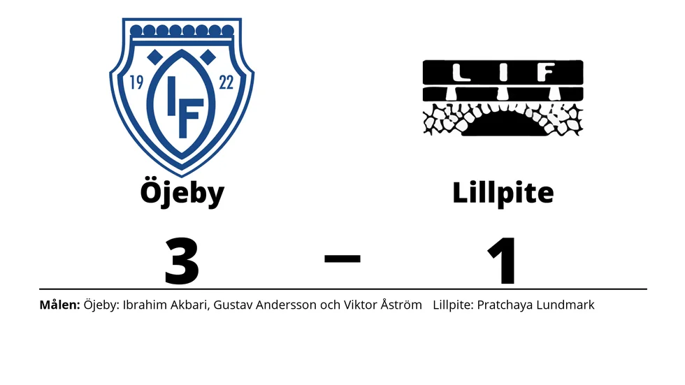 Öjeby IF vann mot Lillpite IF