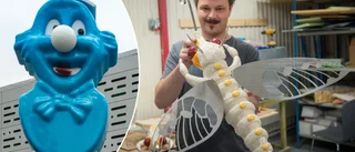 Jättehuvud, "crack-smurf" och svanar – andras konst är deras jobb