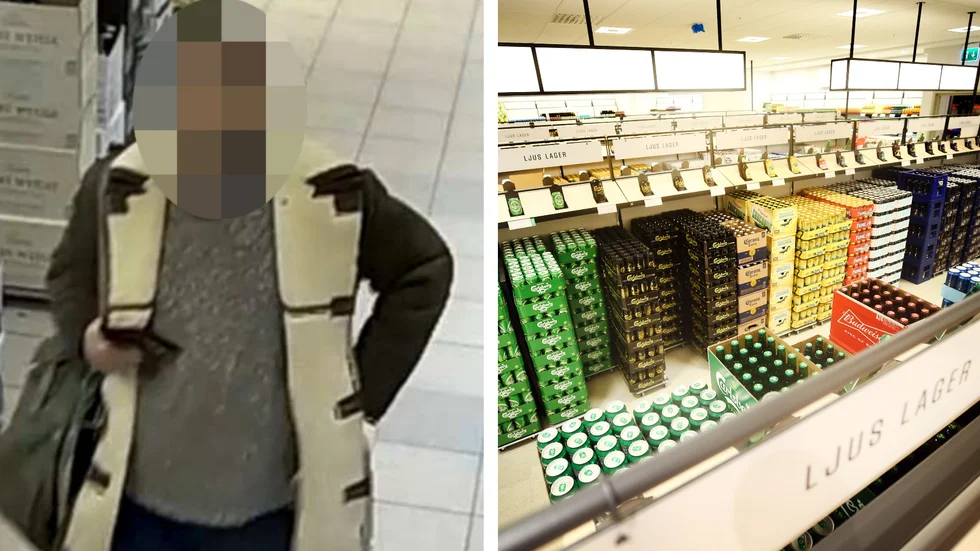 En 58-årig man har åtalats för att ha misshandlat en väktare vid Systembolaget i Tornby. (Bilden till vänster är hämtad ur förundersökningen.) 