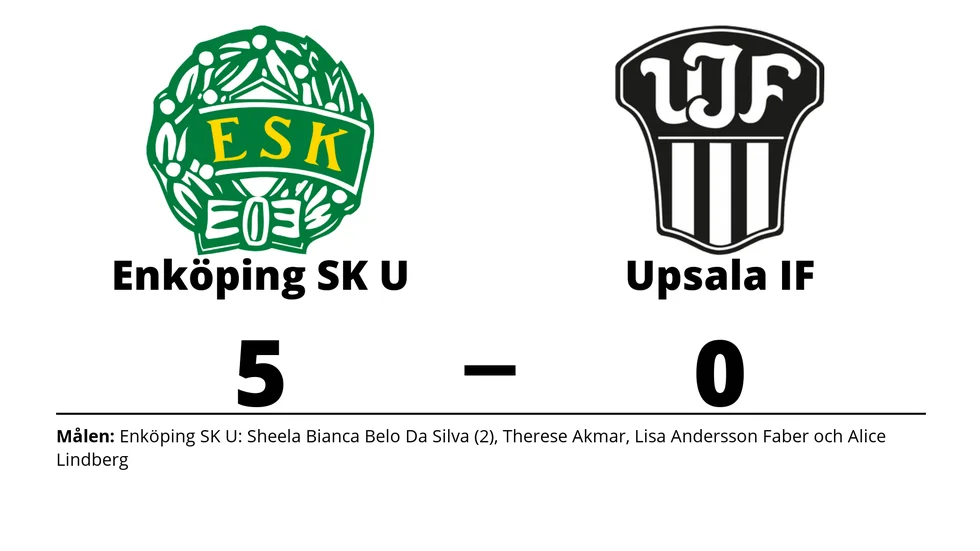 Enköpings SK UK vann mot Upsala IF Fotboll