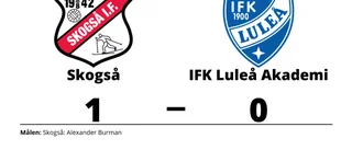 Alexander Burman avgjorde när Skogså sänkte IFK Luleå Akademi
